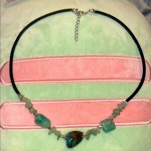 Aventurine Green Stone Choker Necklace